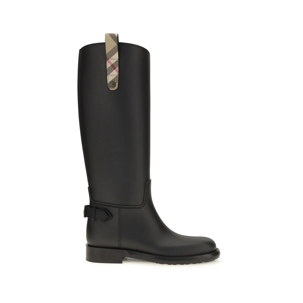 Black Polyurethane Rain Boots