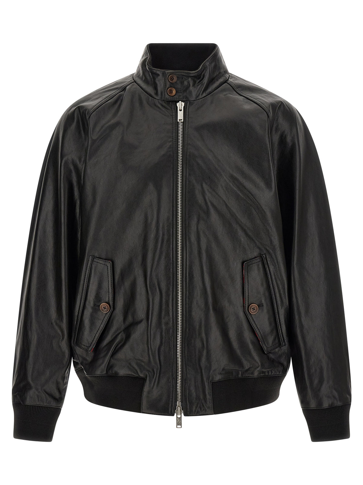 Black Cowhide Leather Jacket