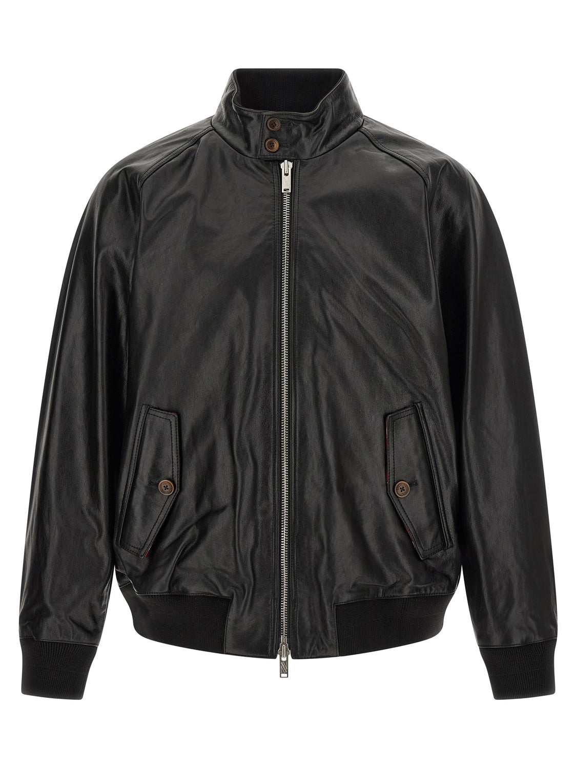 Black Cowhide Leather Jacket