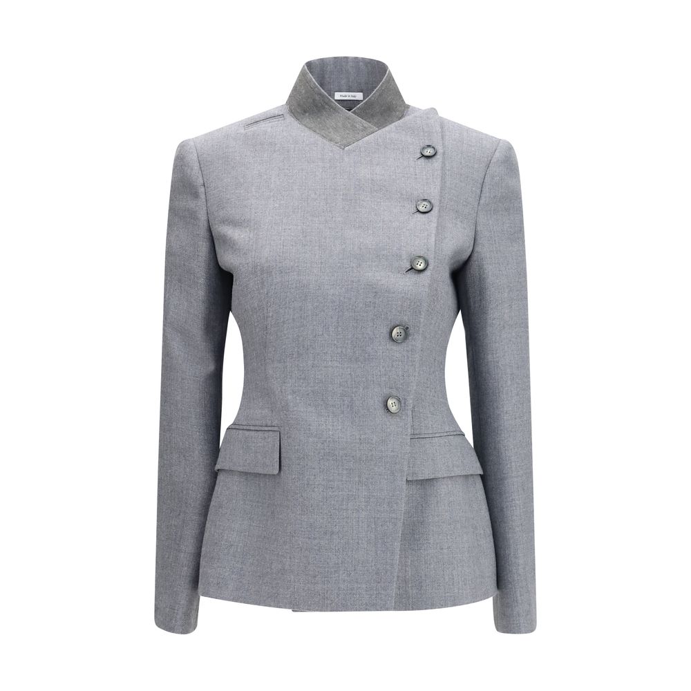Gray Wool Oves Aries Full-Length Jacket