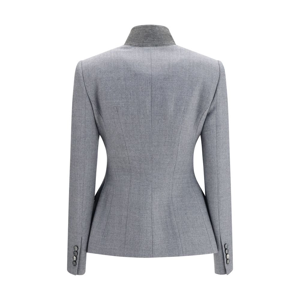 Gray Wool Oves Aries Full-Length Jacket