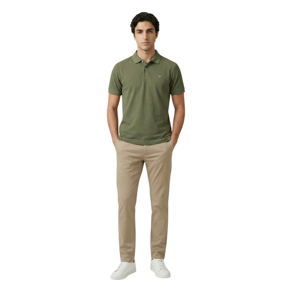 Bicolor Cotton Polo Shirt