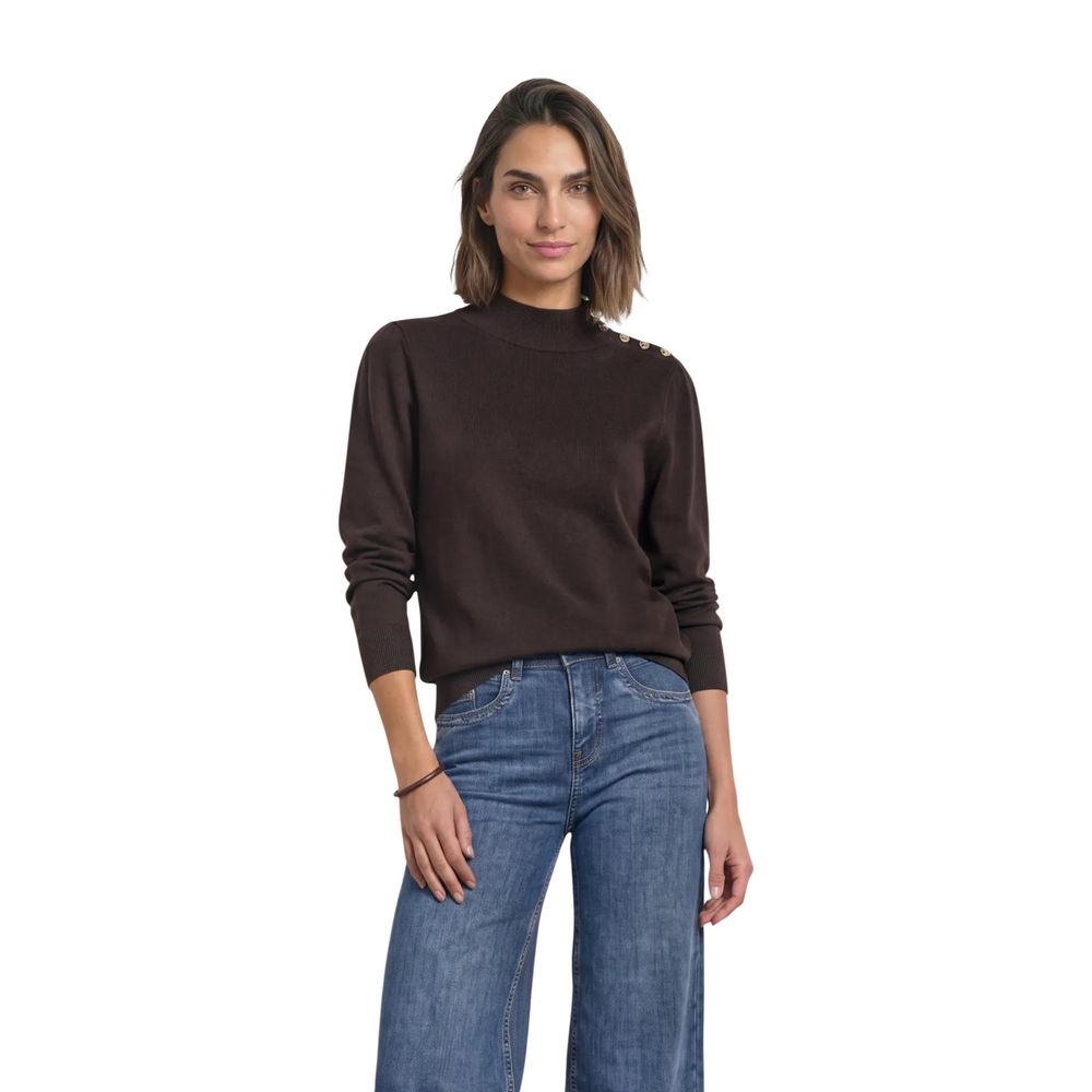 Brown Viscose Sweatshirt