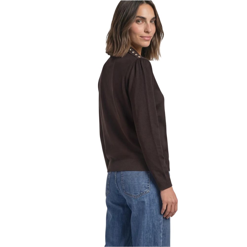Brown Viscose Sweatshirt