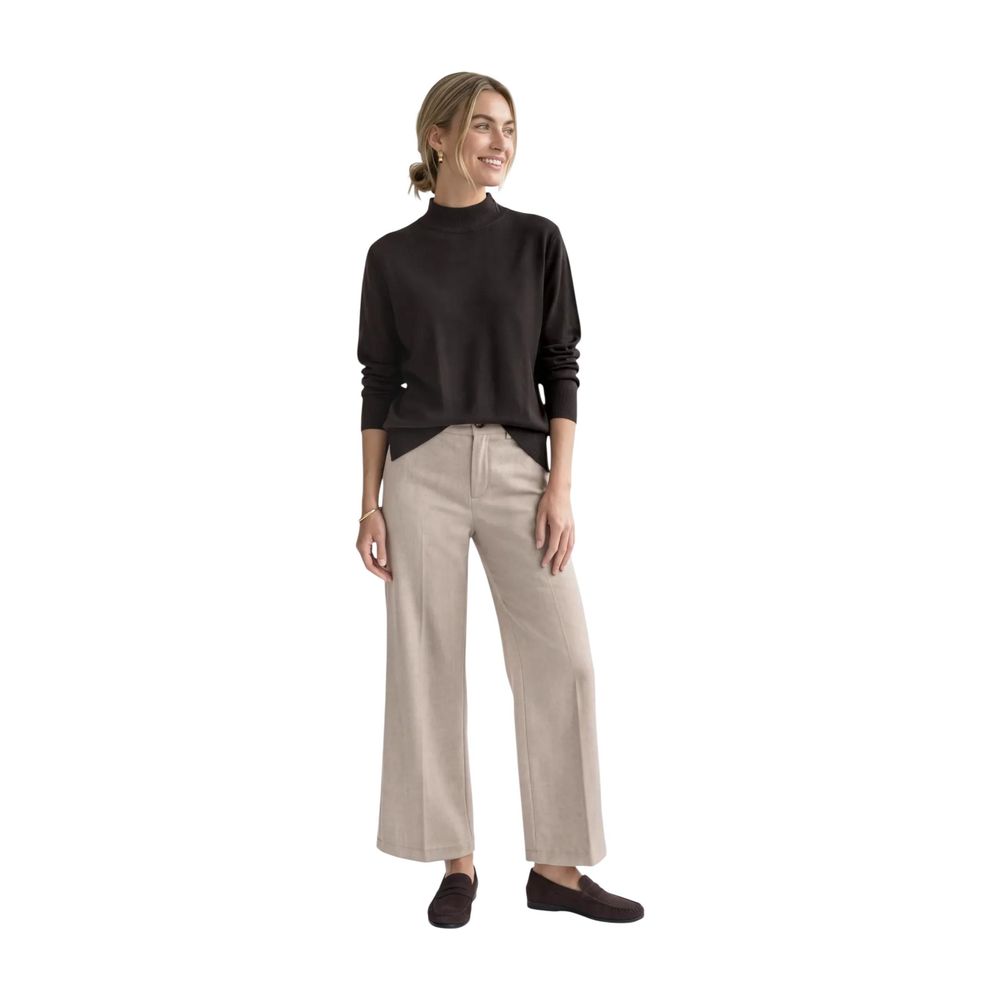 Brown Viscose Turtleneck