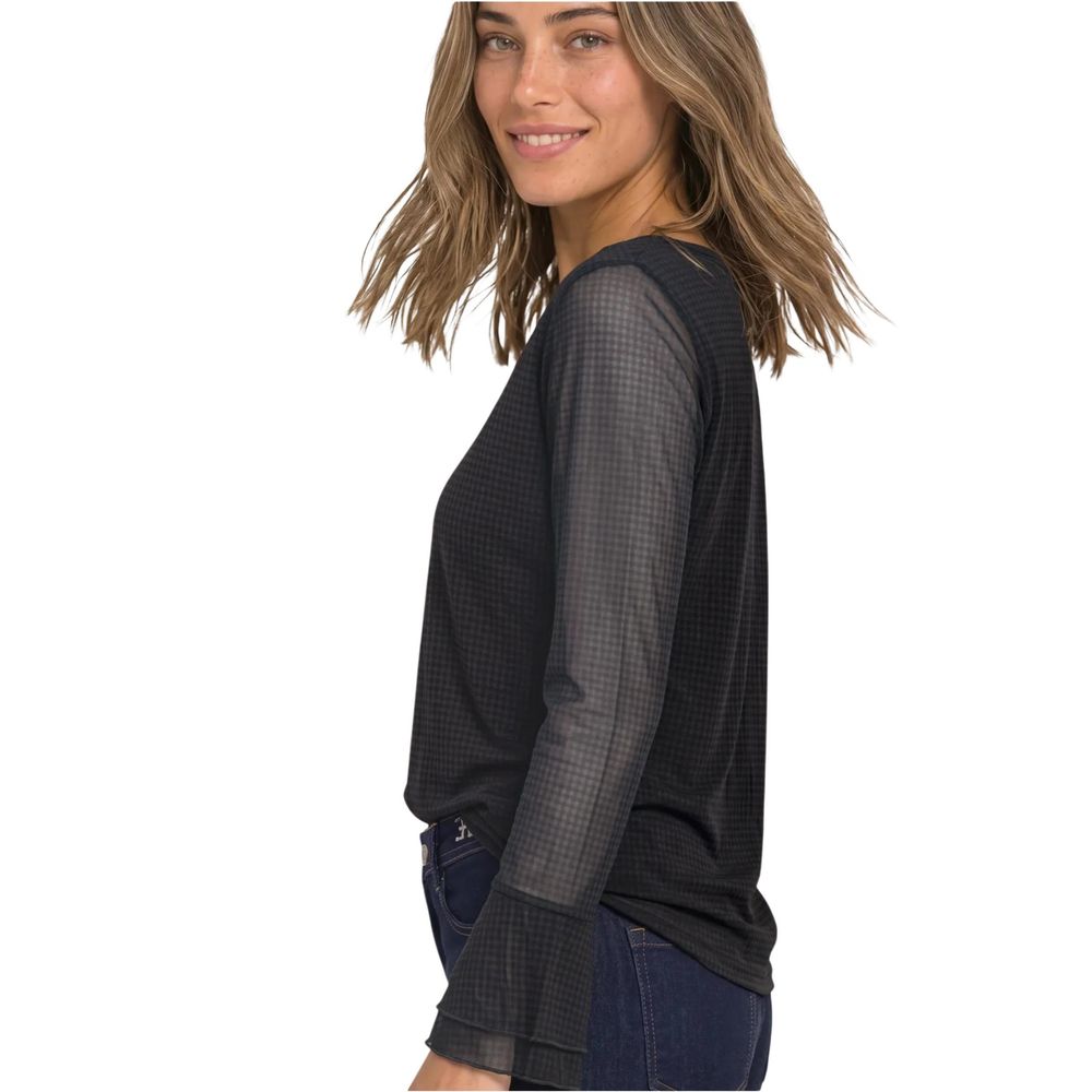 Bicolor Polyester Blouse