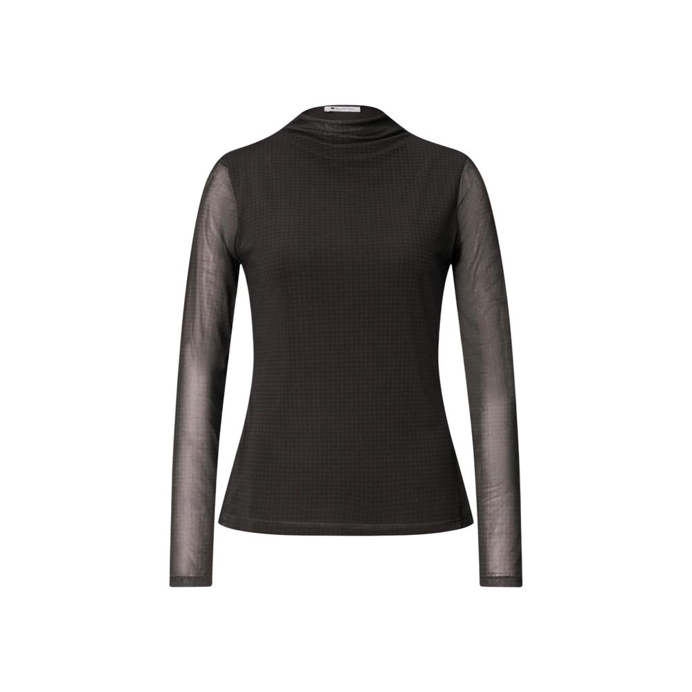 Bicolor Polyester Long Sleeve T-Shirt