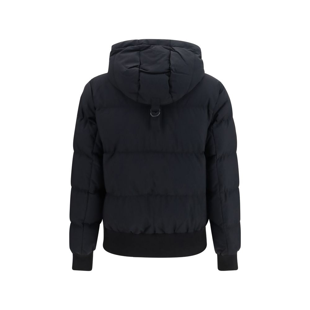 Black Nylon Bomber