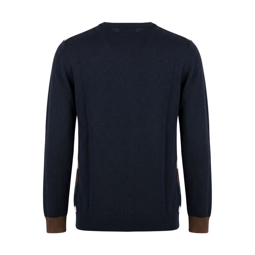 Blue Wool Men's Sweater