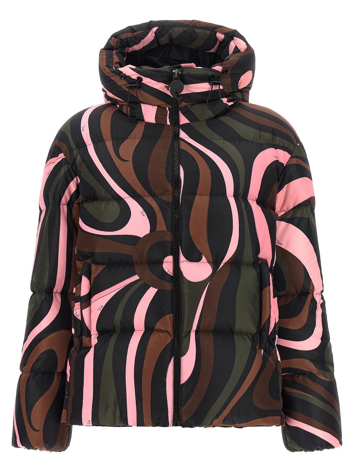 Multicolor Polyamide Full-Length Jacket