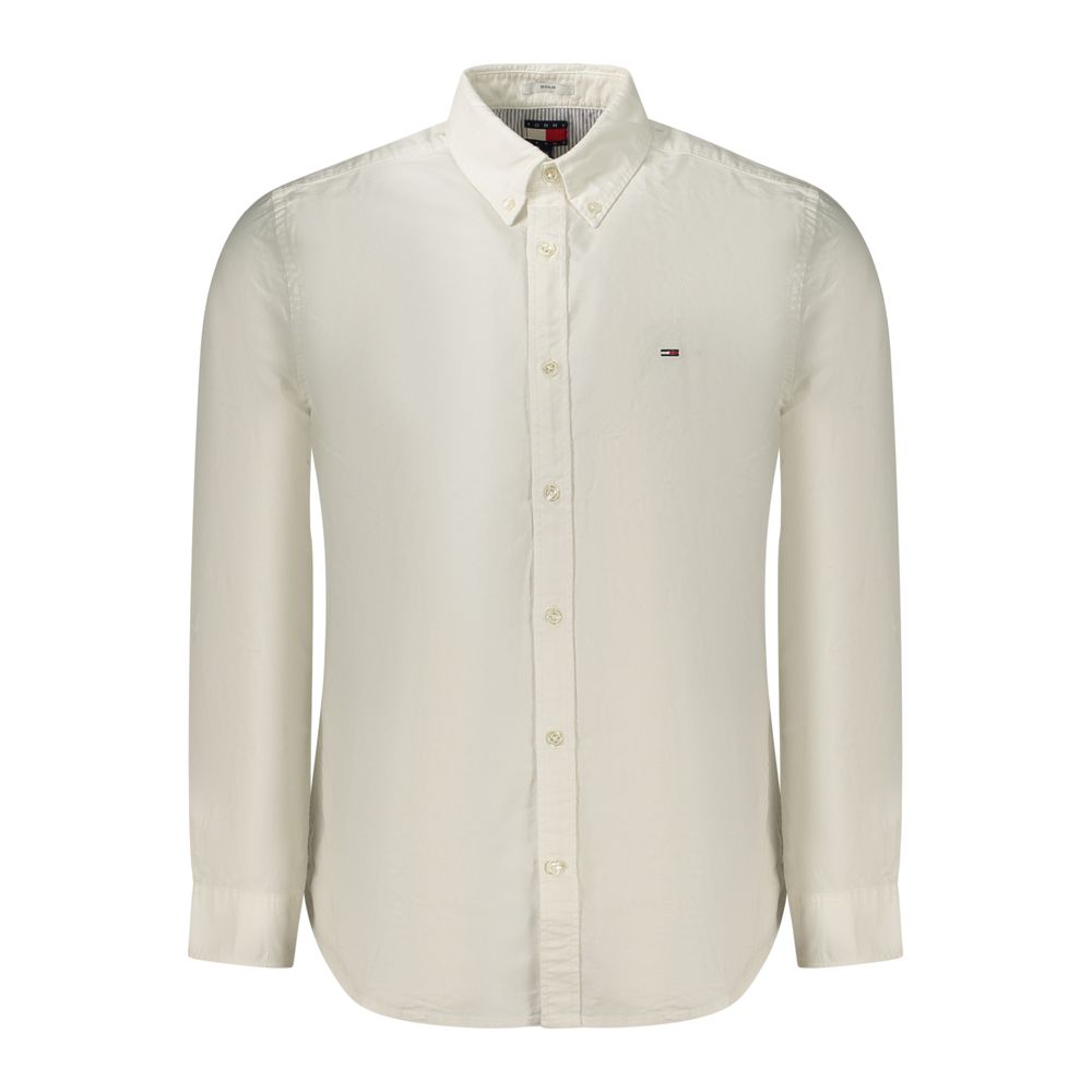 White Cotton Men's Shirt