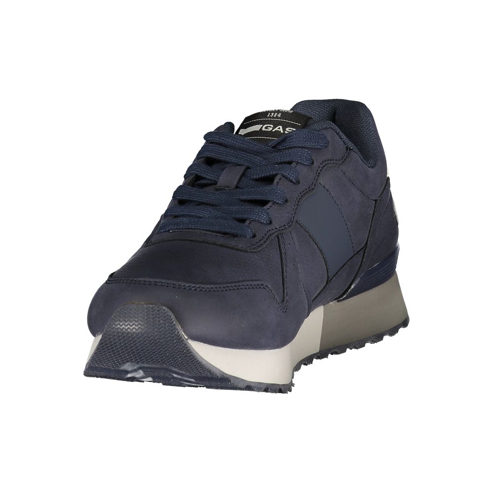 Blue Polyurethane Men's Sneaker