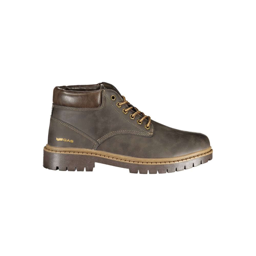 Brown Polyurethane Men's Boot