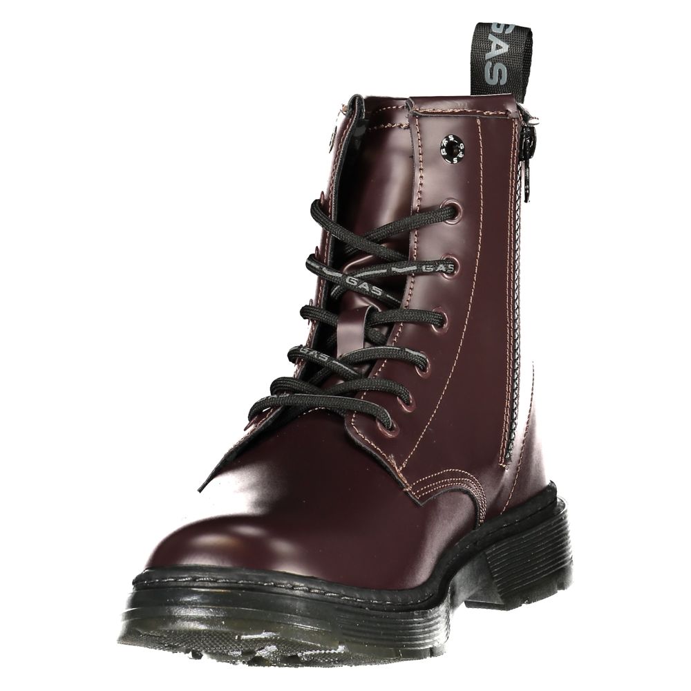 Red Polyurethane Women's Boot