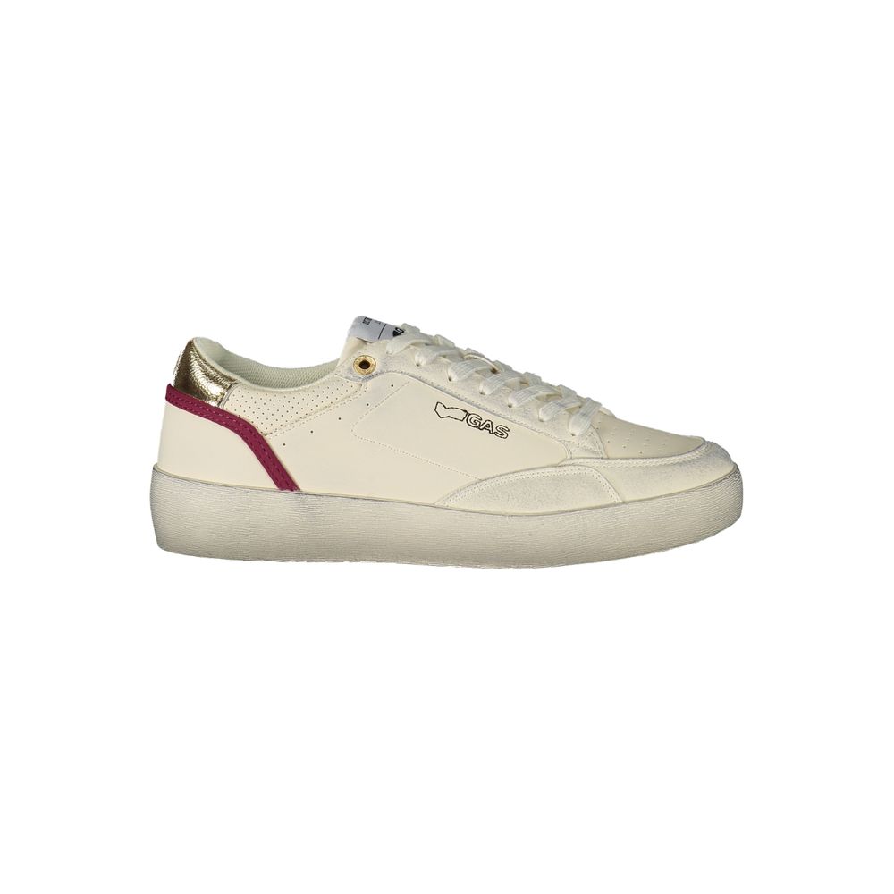 White Polyurethane Women's Sneaker