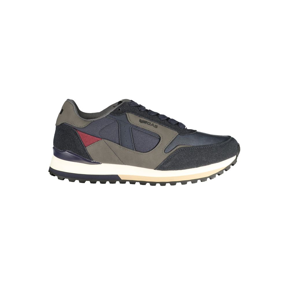 Blue Polyurethane Men's Sneaker