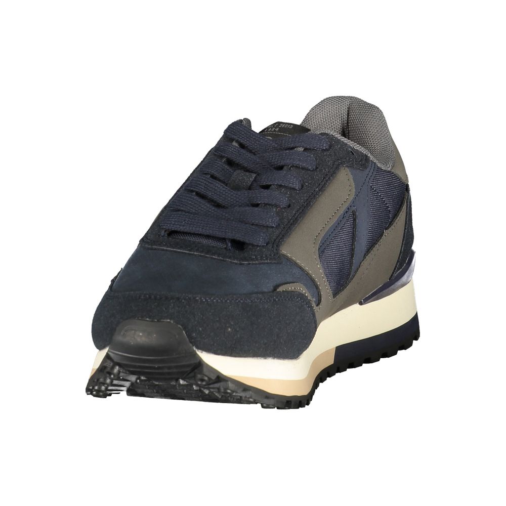 Blue Polyurethane Men's Sneaker