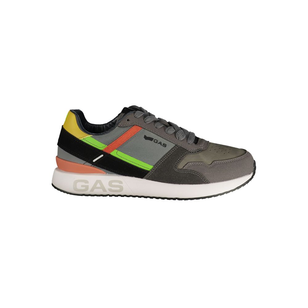 Grigio Polyurethane Uomo Sneaker