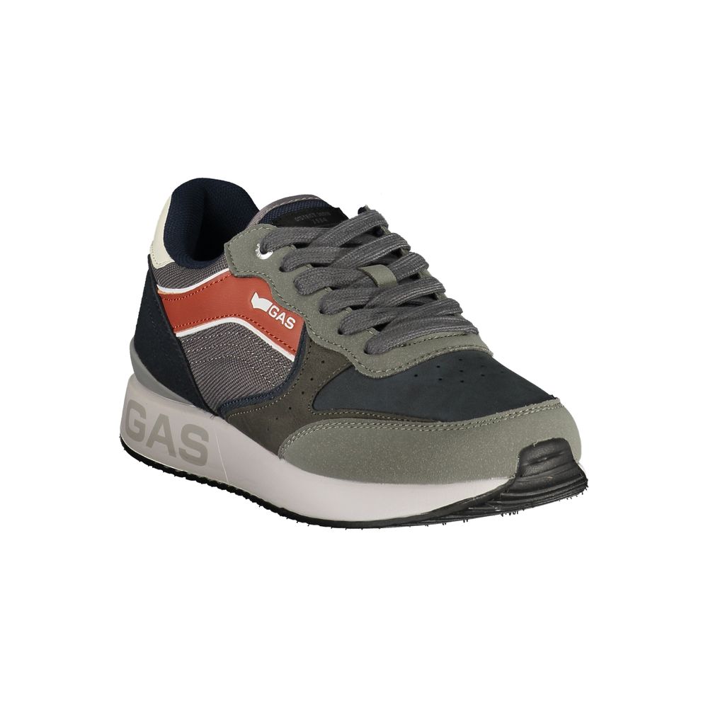 Blue Polyurethane Men's Sneaker