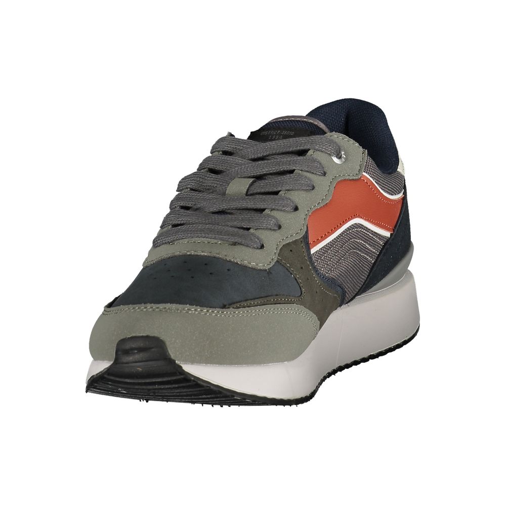 Blue Polyurethane Men's Sneaker