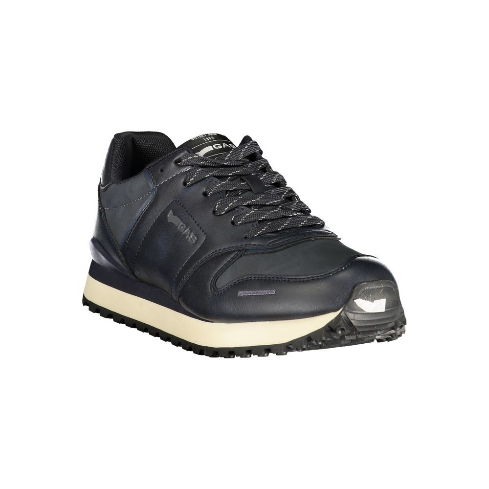 Blue Polyurethane Men's Sneaker