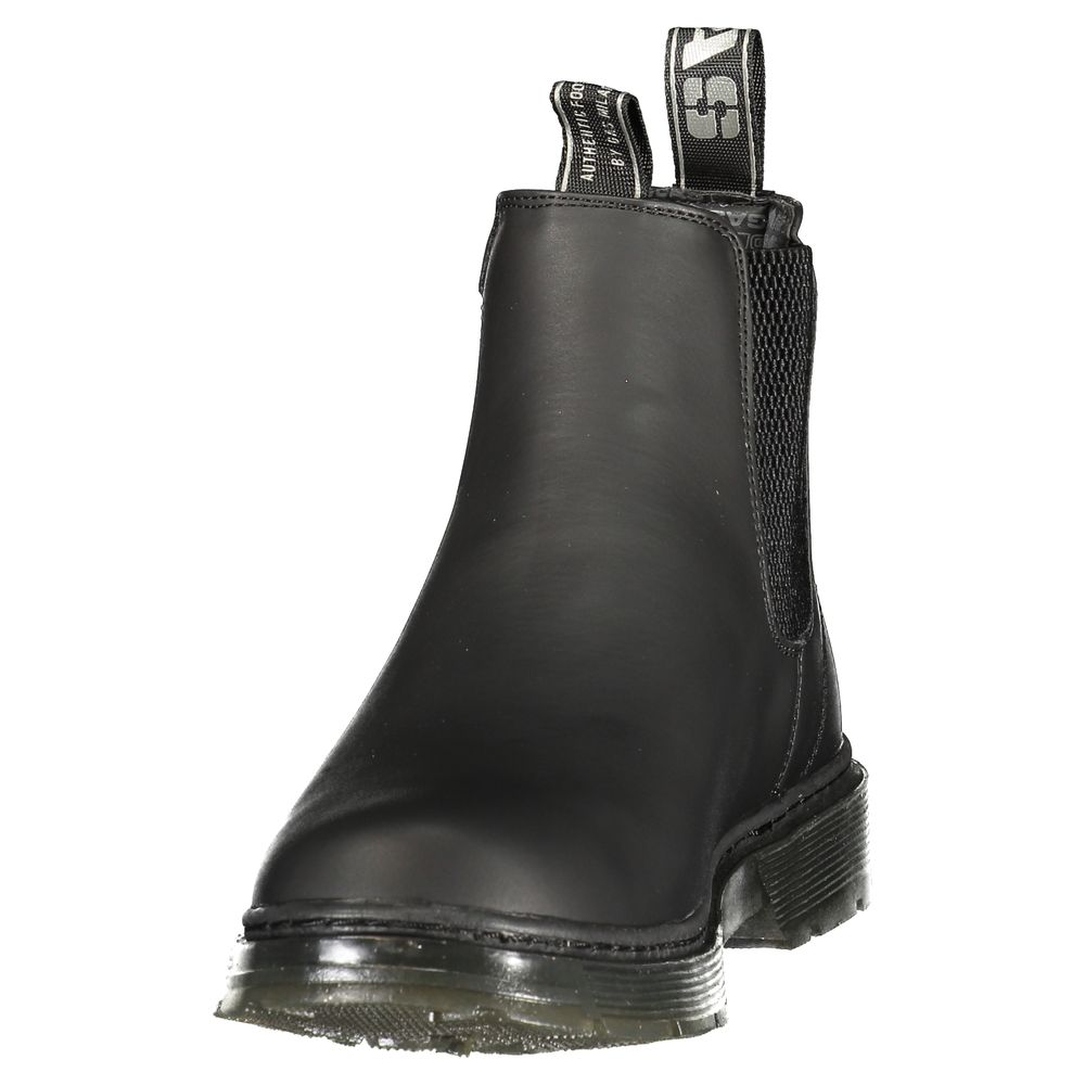 Black Polyurethane Women's Boot