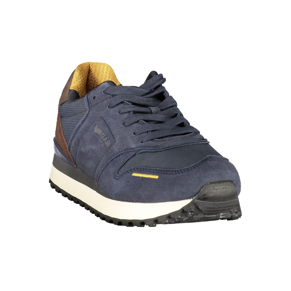 Blue Polyurethane Men's Sneaker