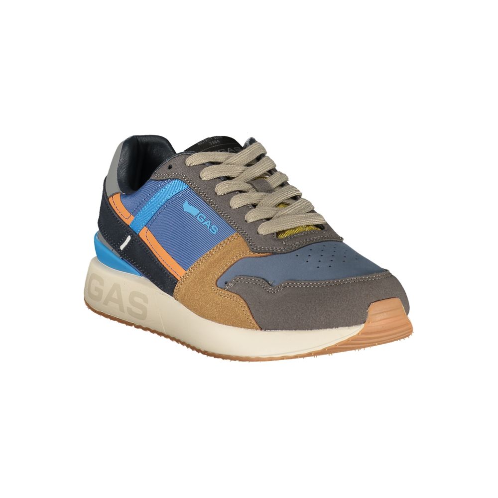 Blue Polyurethane Men's Sneaker