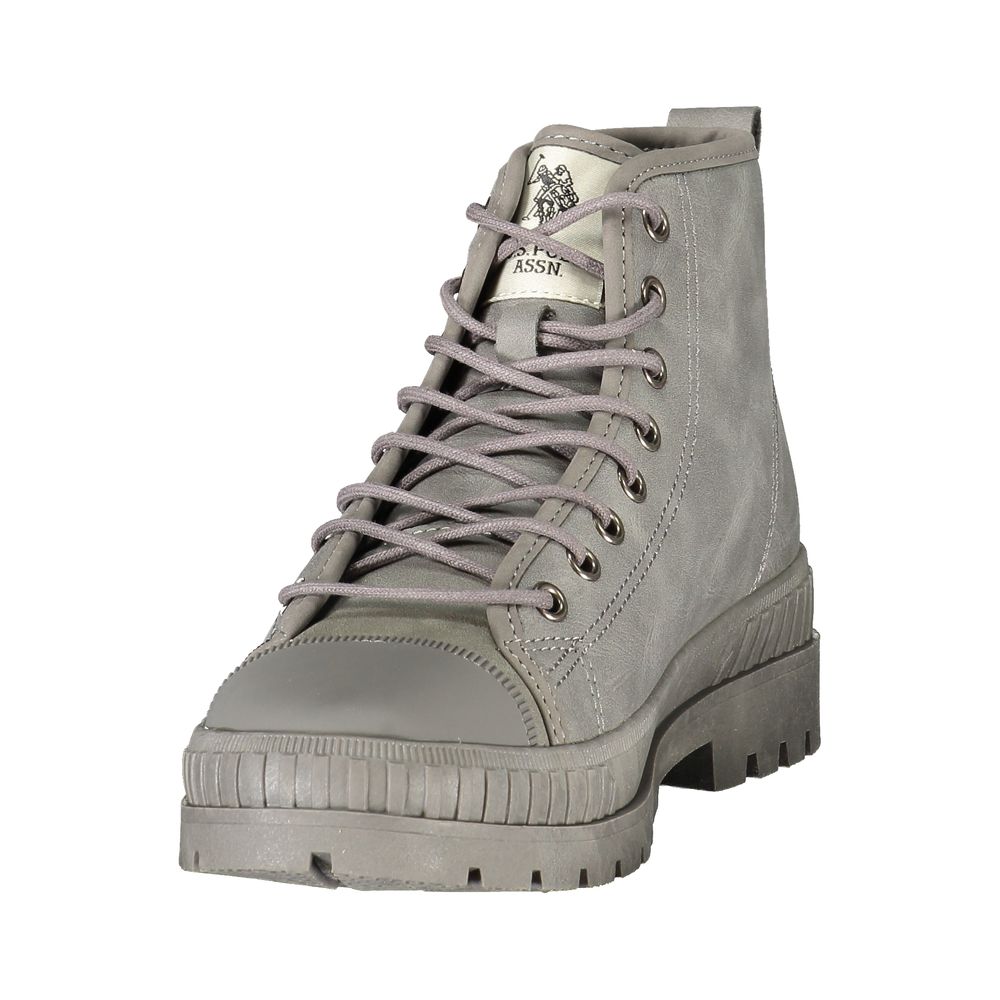 Gray Polyurethane Women's Boot