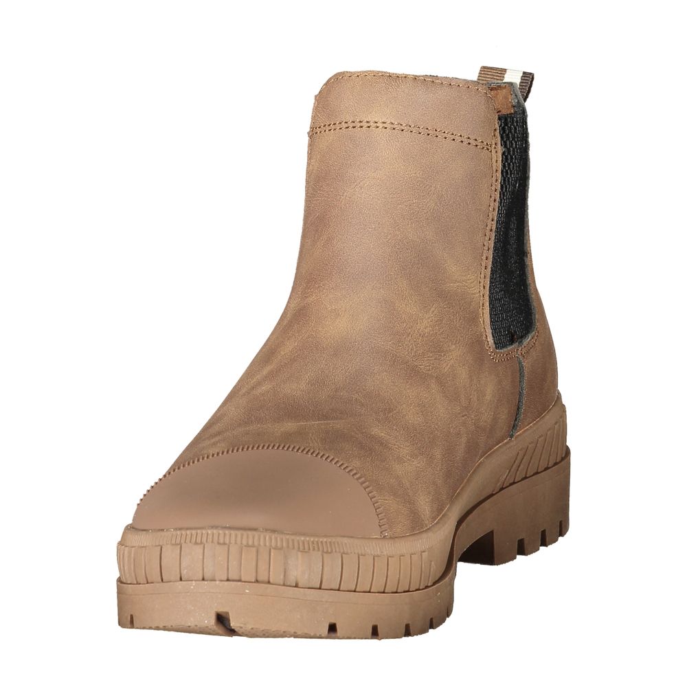 Brown Polyurethane Men's Boot