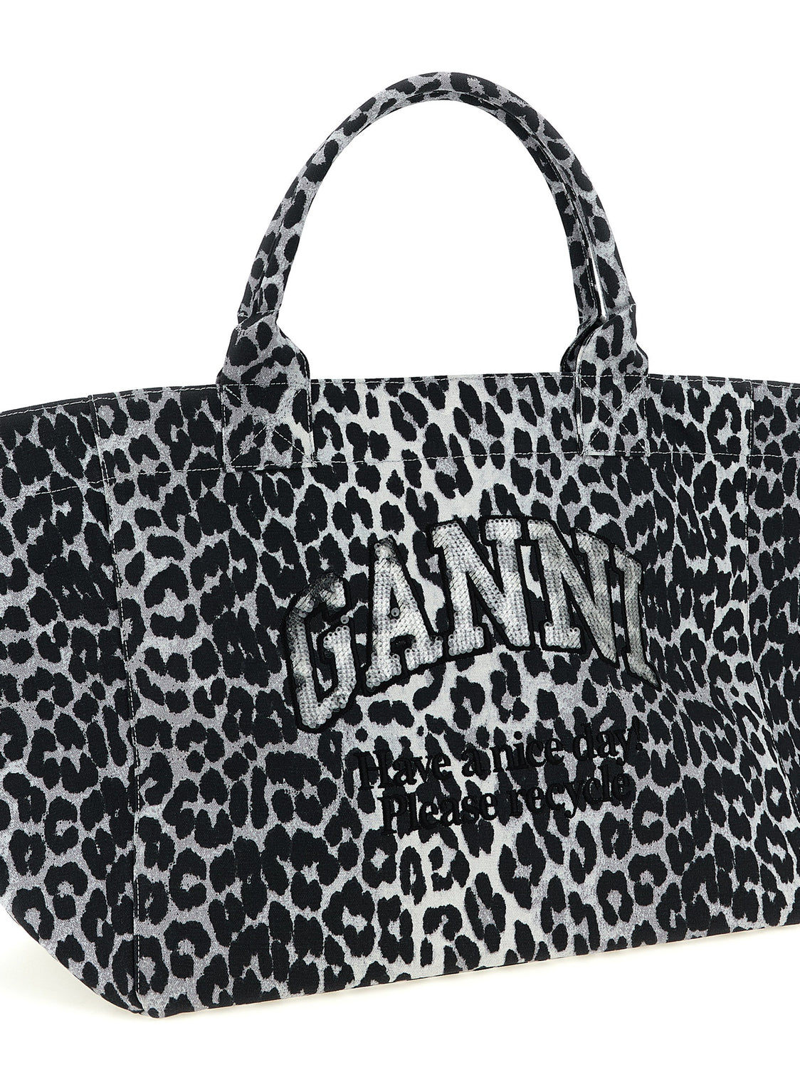 Gray Recycled Cotton Tote Bag