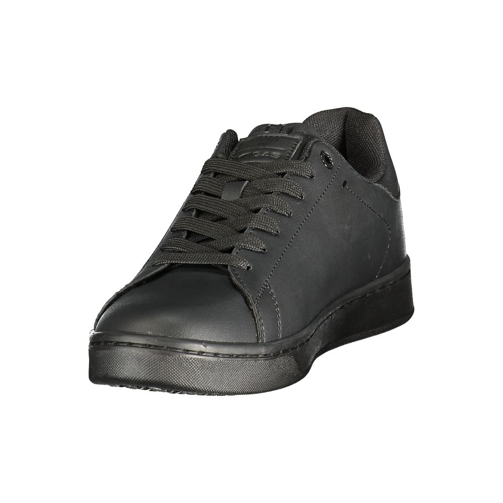 Black Polyurethane Men's Sneaker
