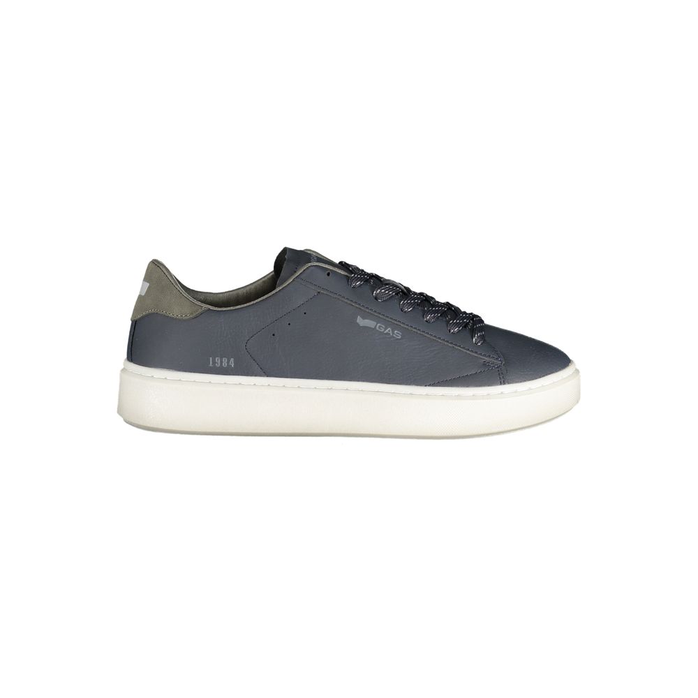 Blue Polyurethane Men's Sneaker