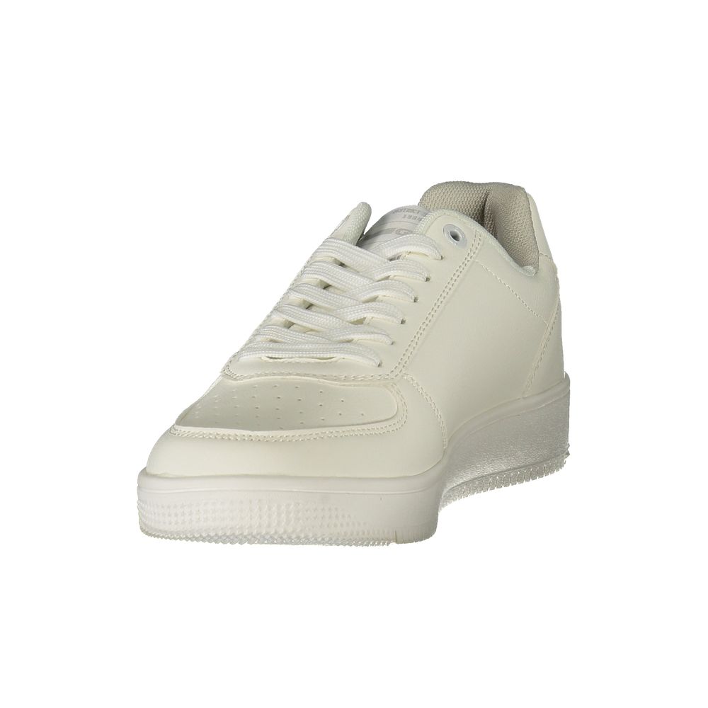White Polyurethane Women's Sneaker