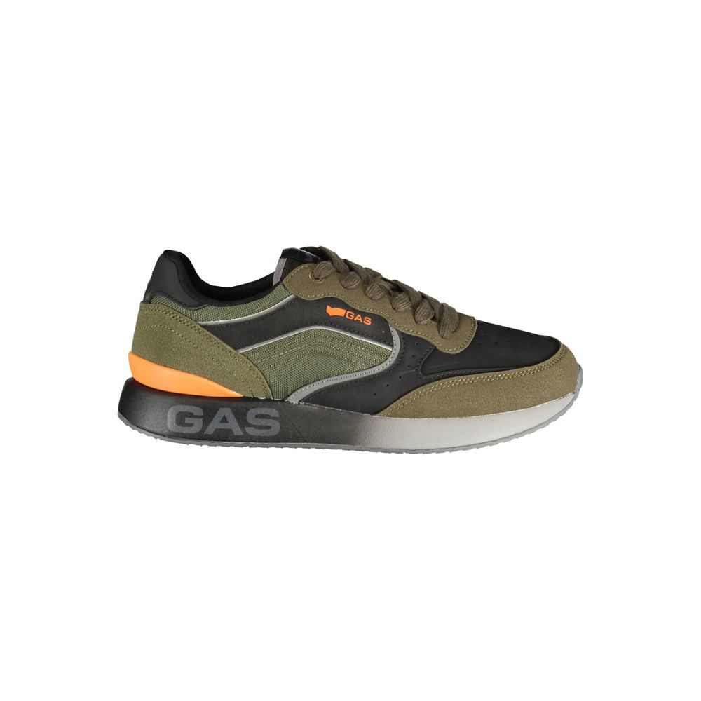 Green Polyurethane Men's Sneaker