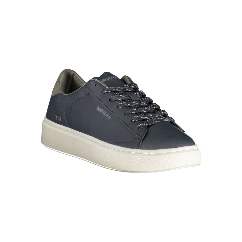 Blue Polyurethane Men's Sneaker
