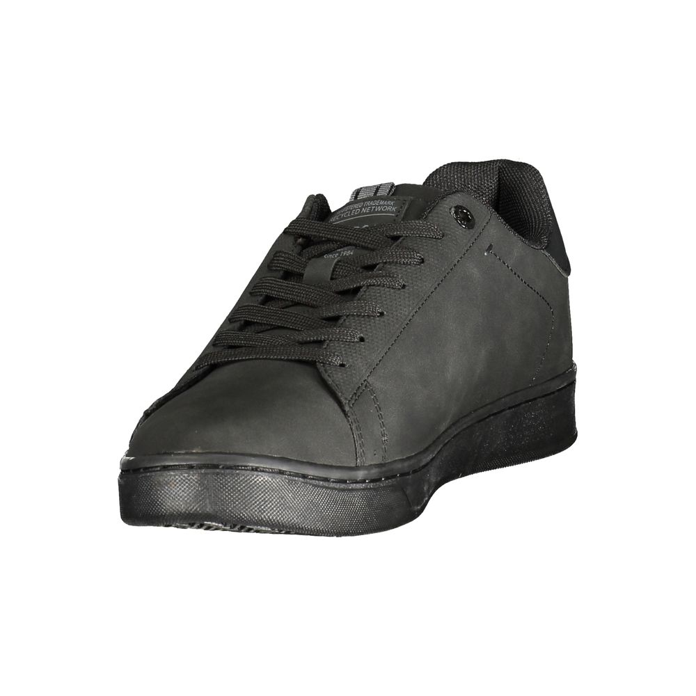 Black Polyurethane Men's Sneaker