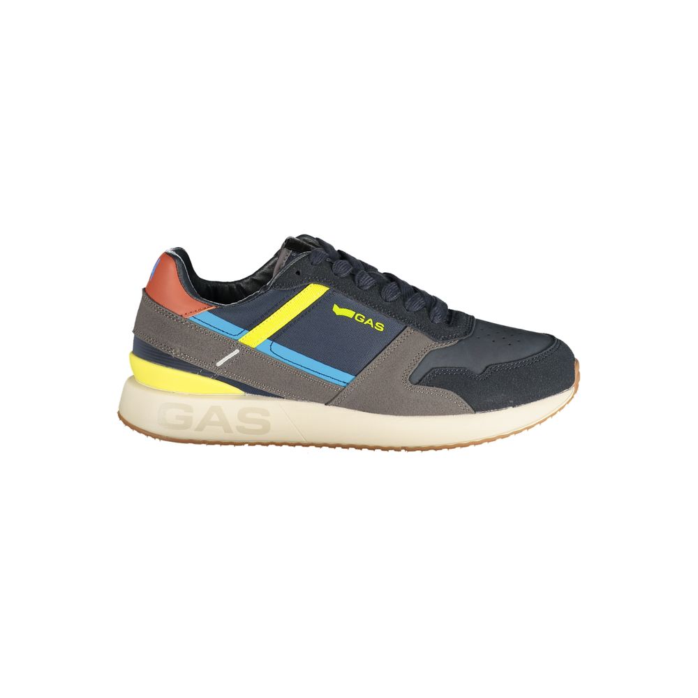 Blue Polyurethane Men's Sneaker