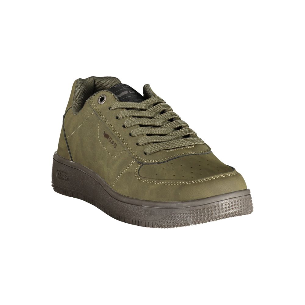Green Polyurethane Mens Sneaker
