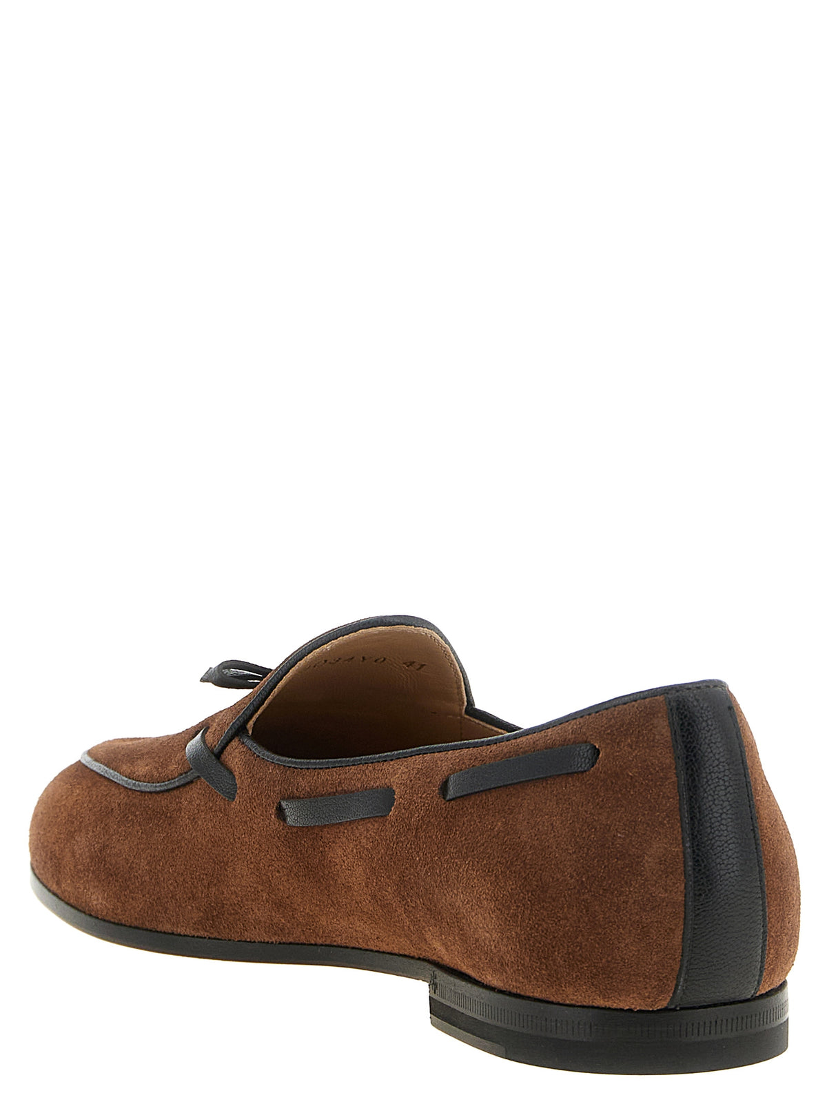 Brown Calfskin Slip-On Loafers