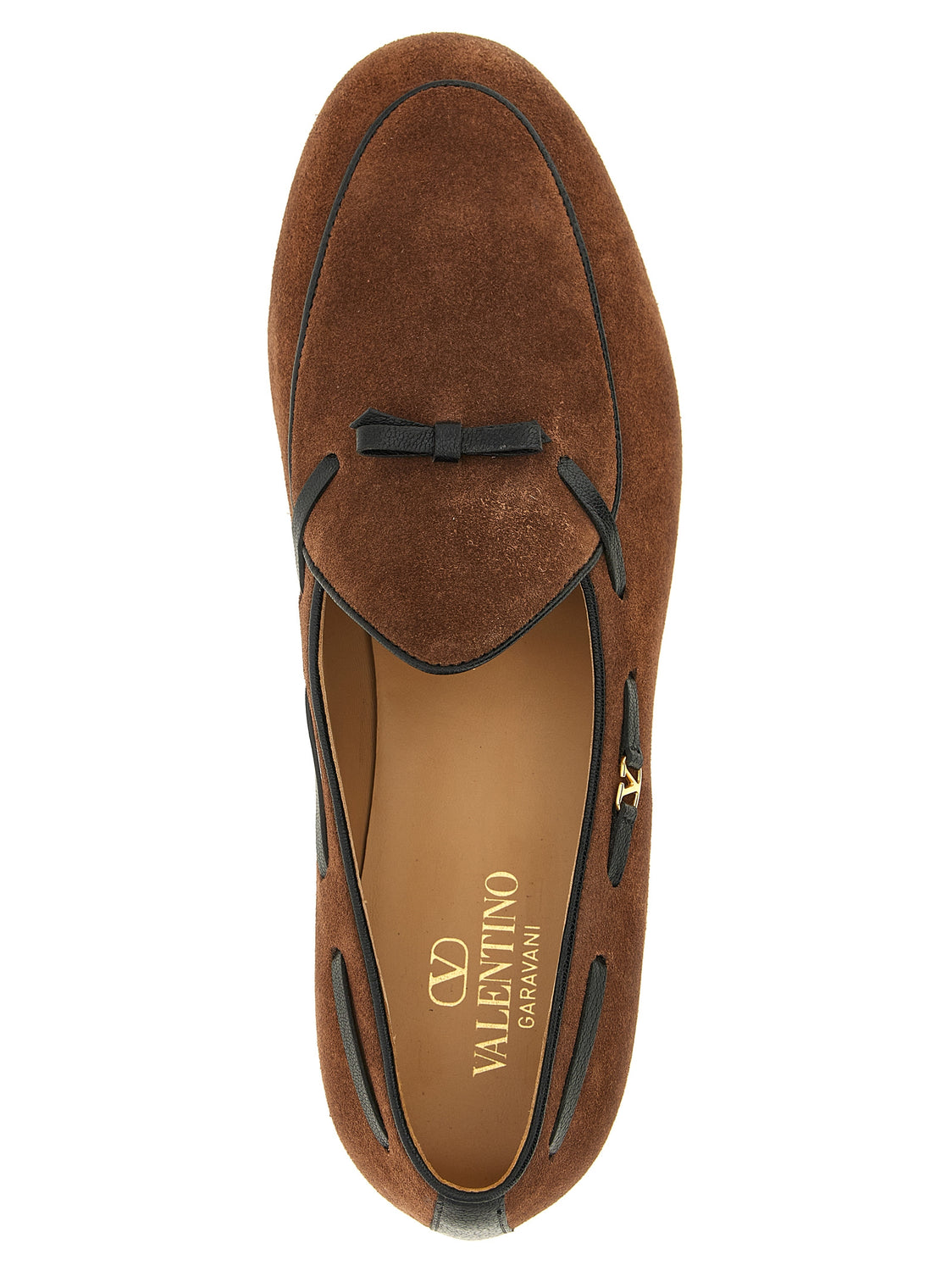 Brown Calfskin Slip-On Loafers