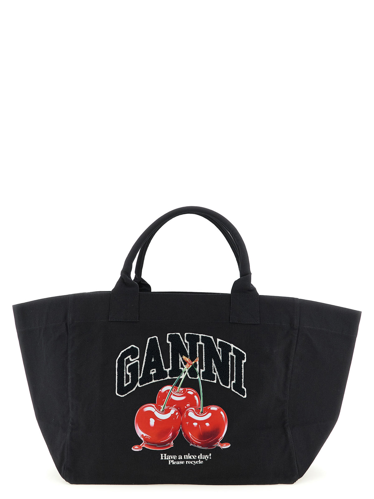 Black Recycled Cotton Tote Bag