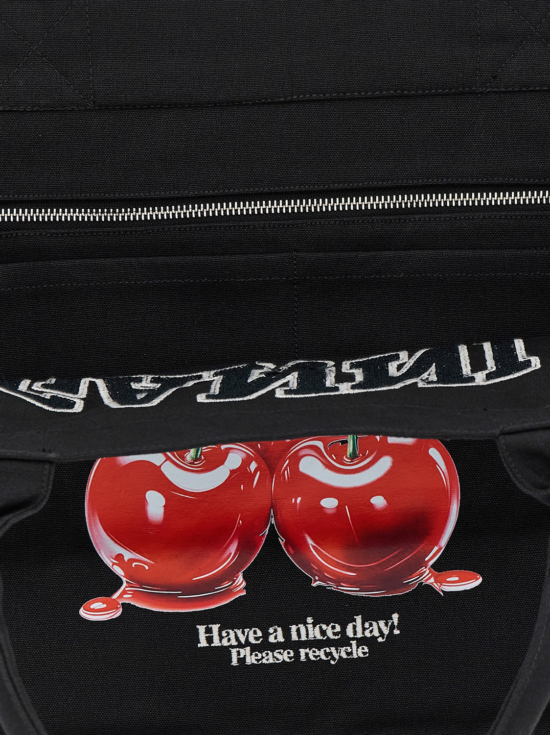 Black Recycled Cotton Tote Bag