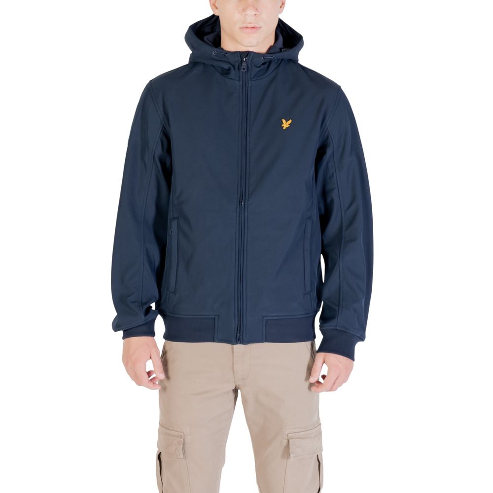 Blue Polyester Parka