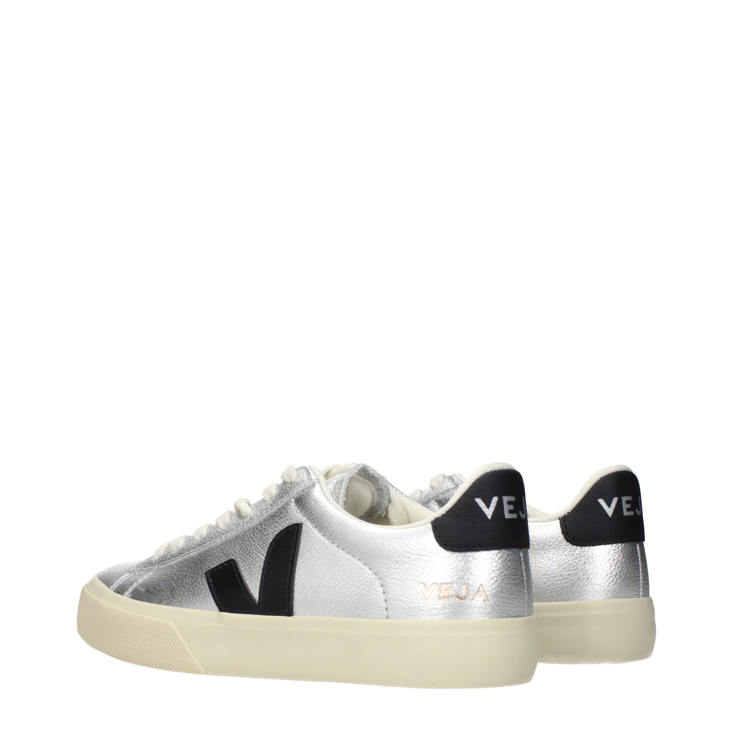 Gray Leather Low Top Sneakers
