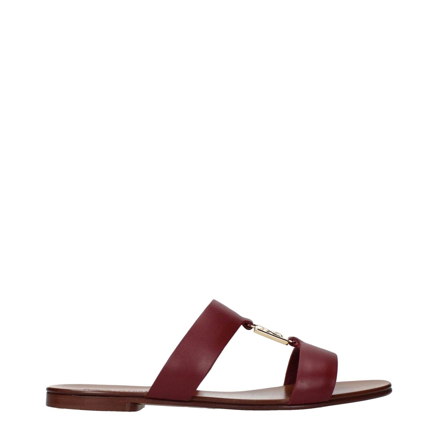 Red Leather Slippers