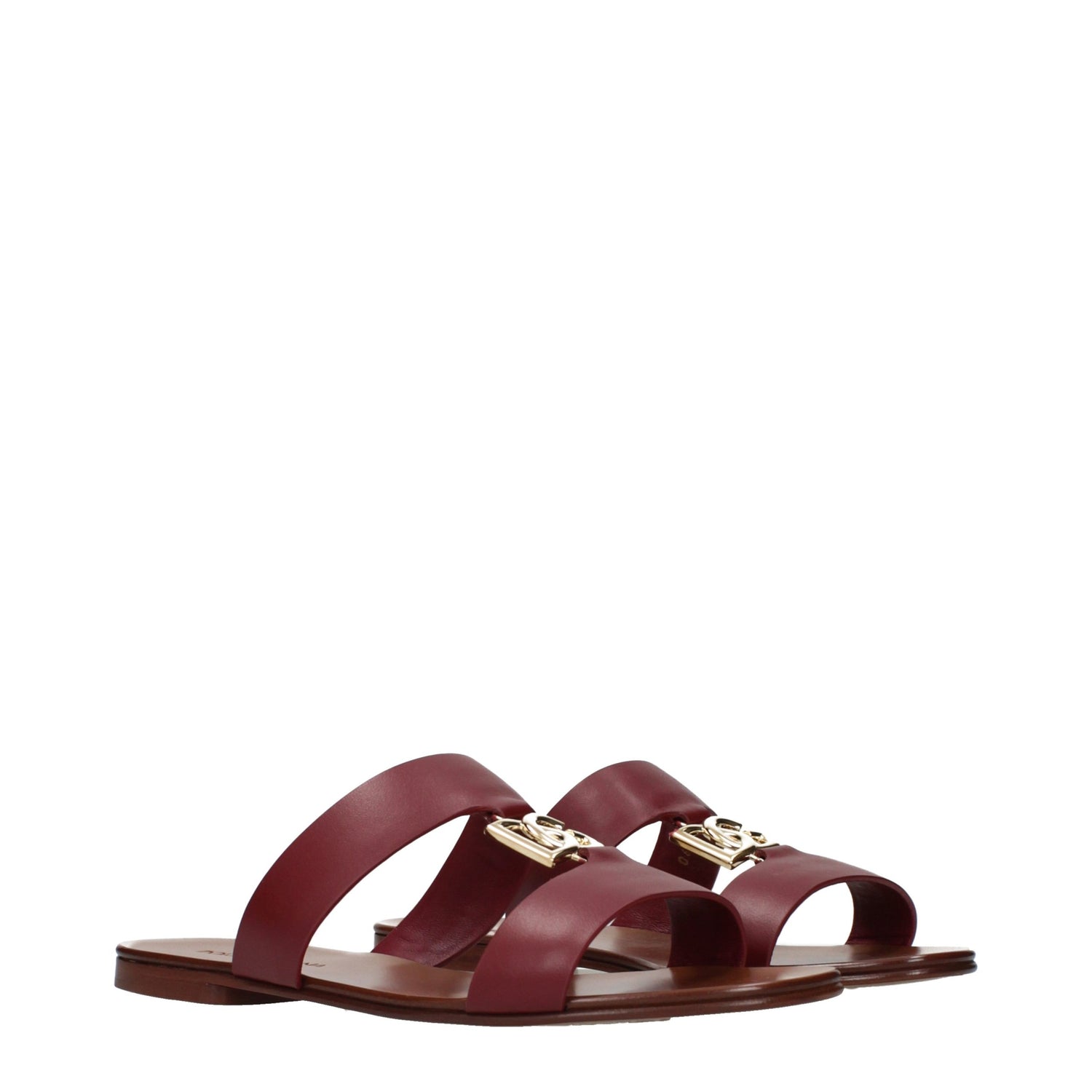 Red Leather Slippers