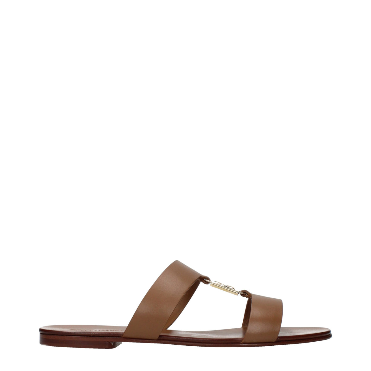 Brown Leather Slippers