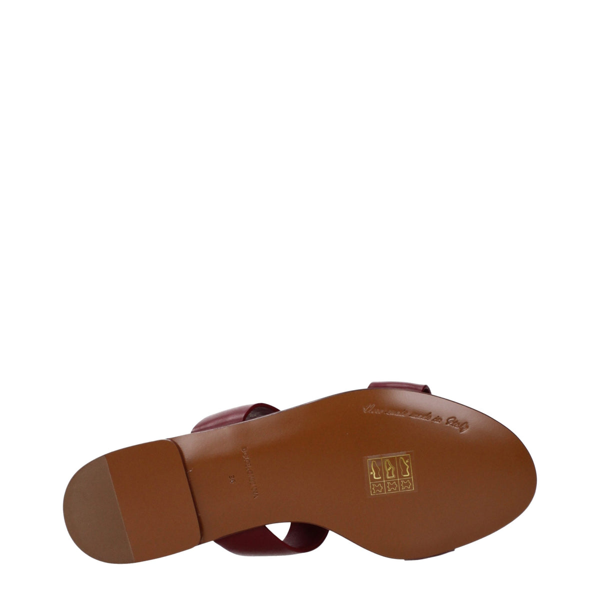 Red Leather Slippers