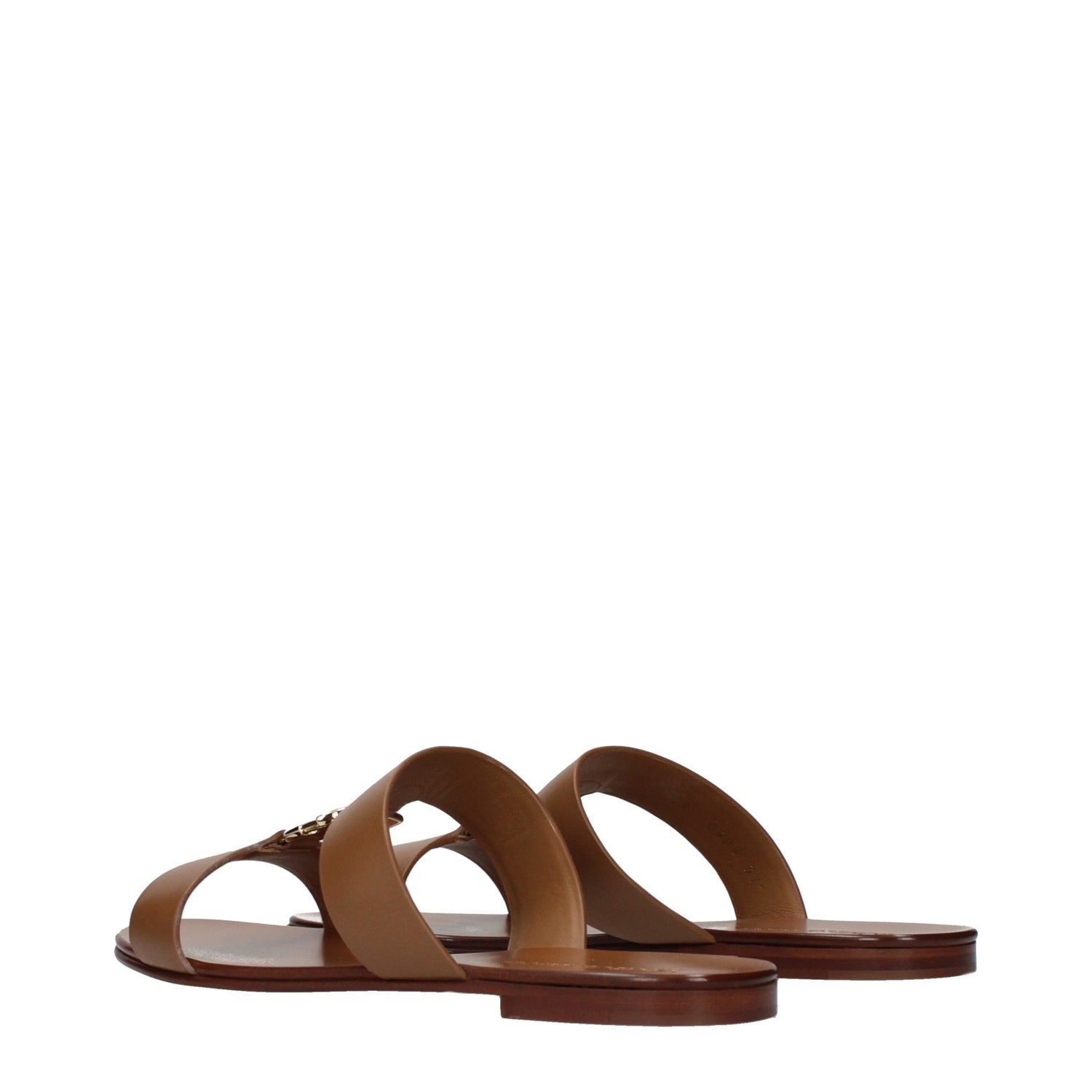Brown Leather Slippers
